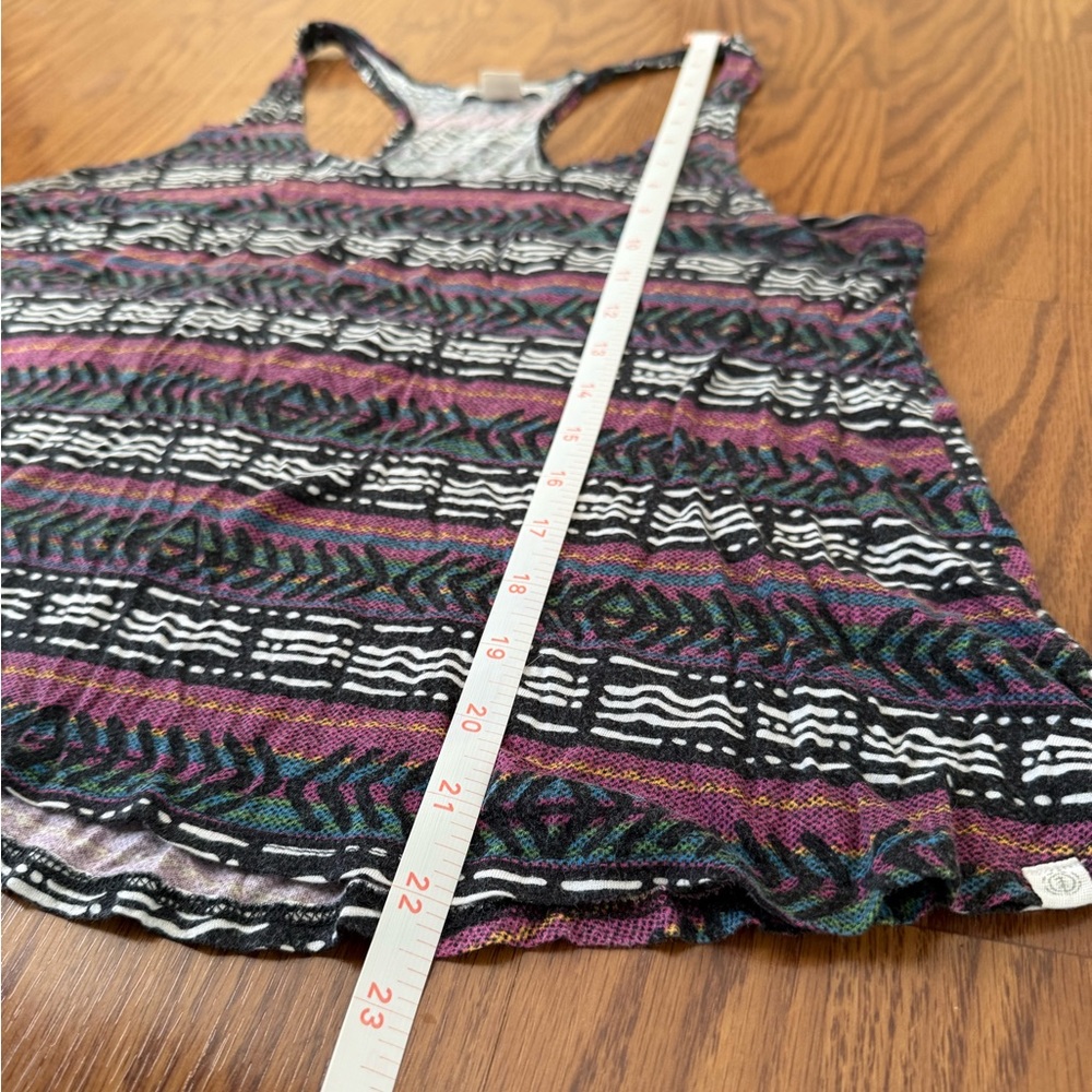Element Women’s Multi colored Tribal Racerback Flowy Tank Top - Size Small - Picture 8 of 8